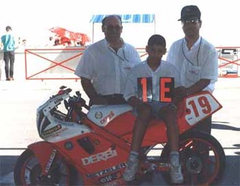 Ivan Silva con 13 a&ntilde;os Campe&oacute;n de Espa&ntilde;a 75 cc